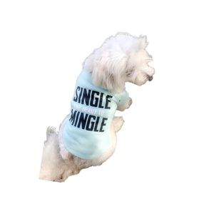 Simply Wag Single & ready to mingle Dog Tee small